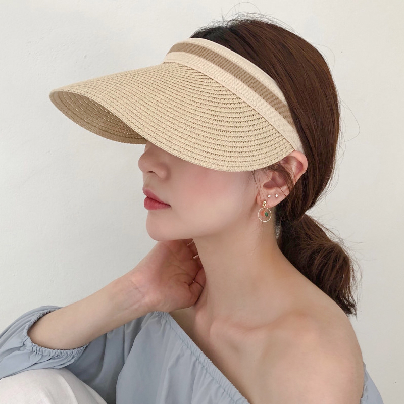 Summer empty top straw hat sun hat 