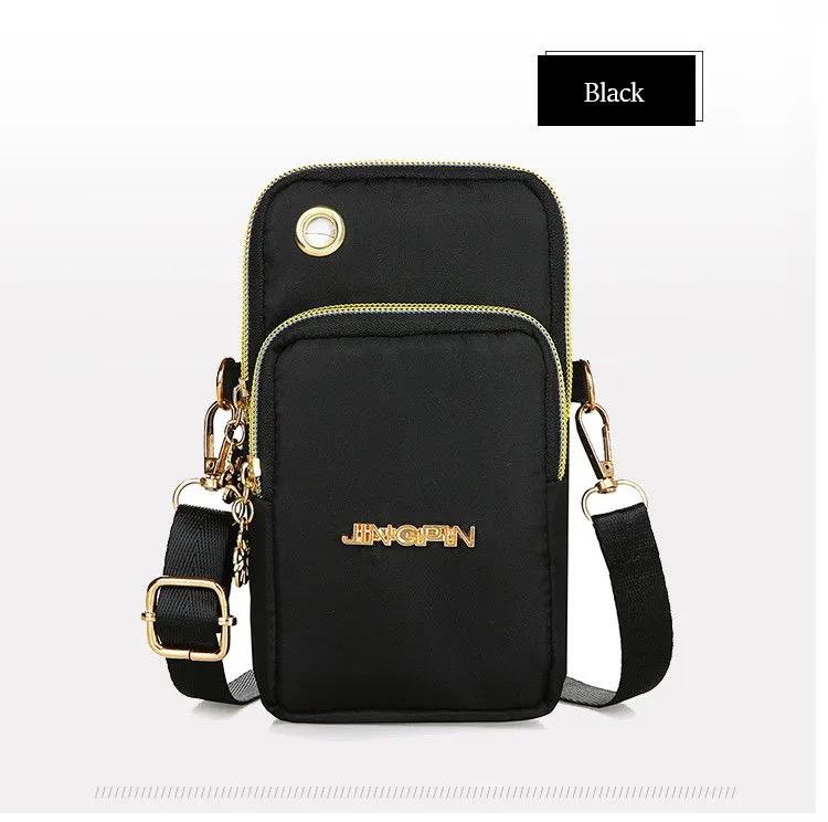 Balloon Nylon Mobile Phone Crossbody Bag – 3-Layer Wallet
