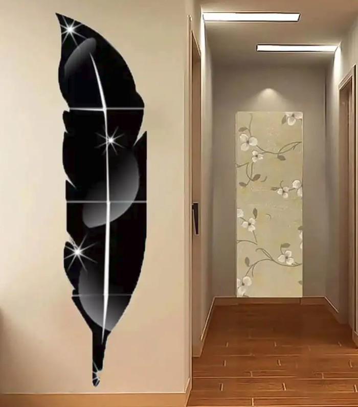 US Acrylic Mirror Wall Leaf 3D Wall Decoration Items for Home