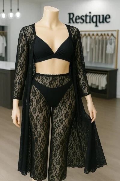 Nighty Sleepwear Silk Satin night dress Lingerie Set With Robe and Short Gown , Night Wear For Women , Beautiful Night Dress , Sleepwear Nighty Bridal for Ladies and Girls for Night Wear