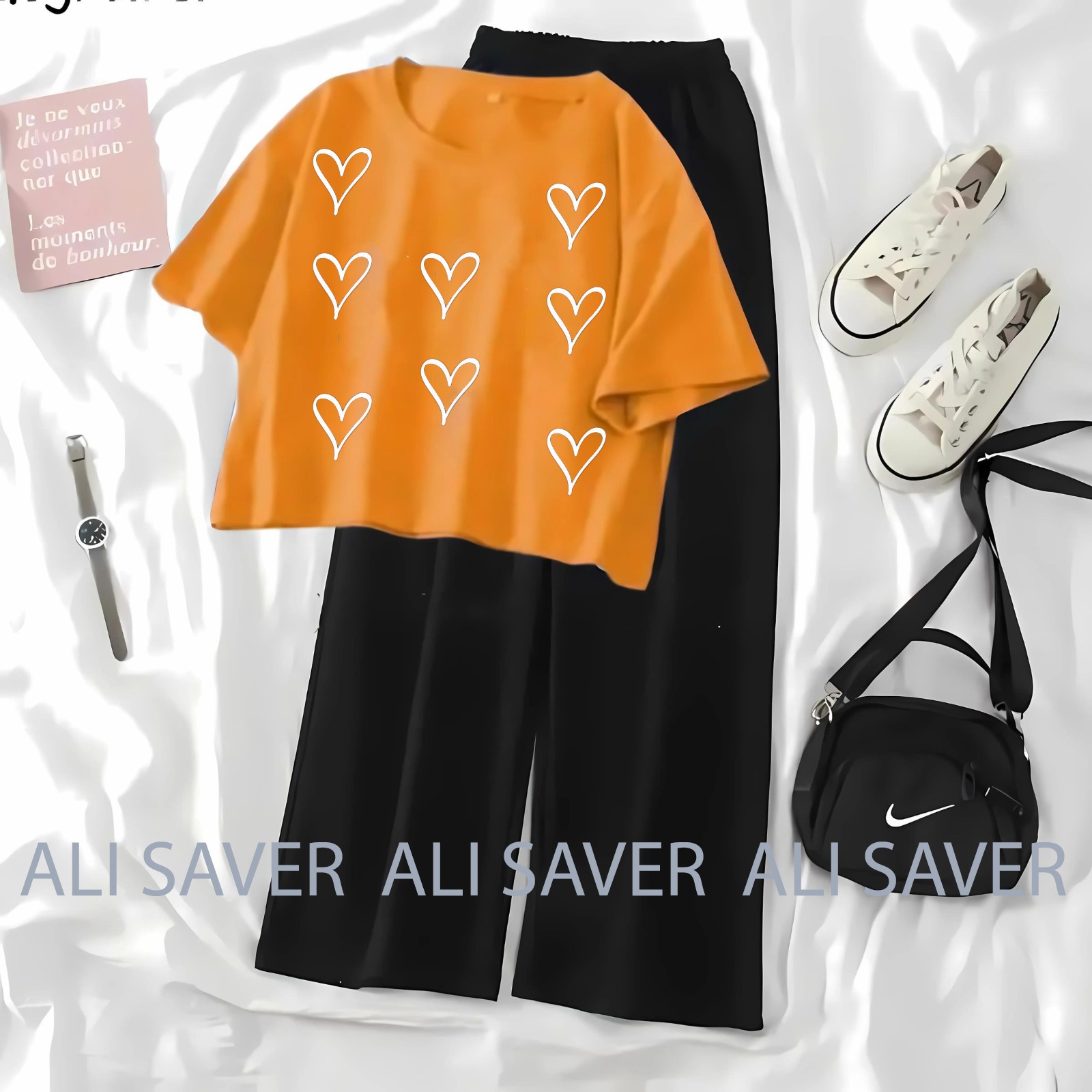 ALISAVER-Crop Top Suit For Women New Design Unique High Quality Tee and Flapper