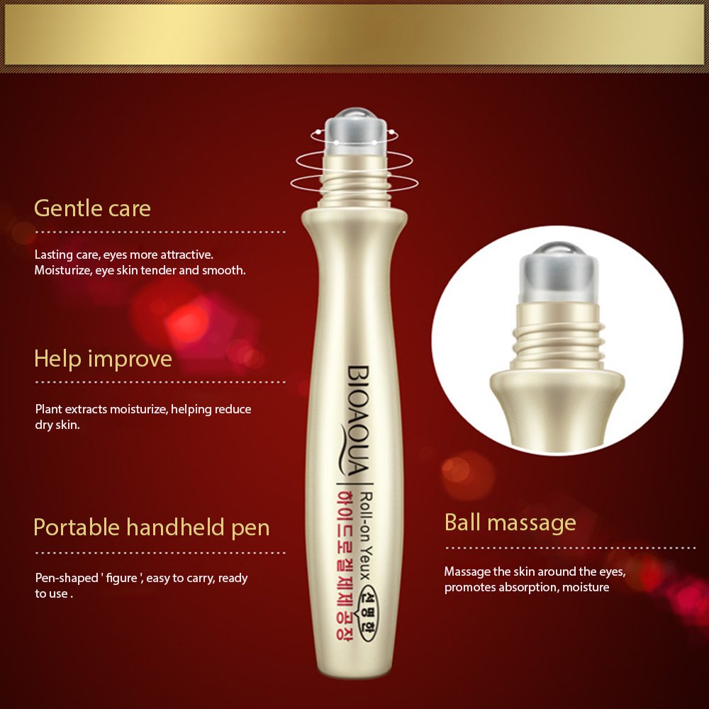 Eye Roll ON Ball METAL Eye Essence Eye Roller Anti Wrinkle To Remove Dark Circles