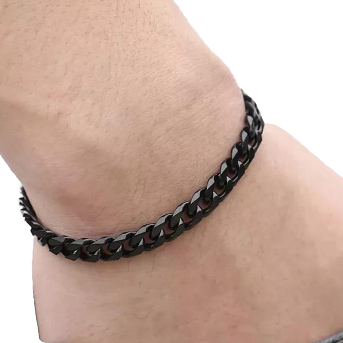 Silver Color Chain Bracelet for Boys - Alloy Tone Hand Band