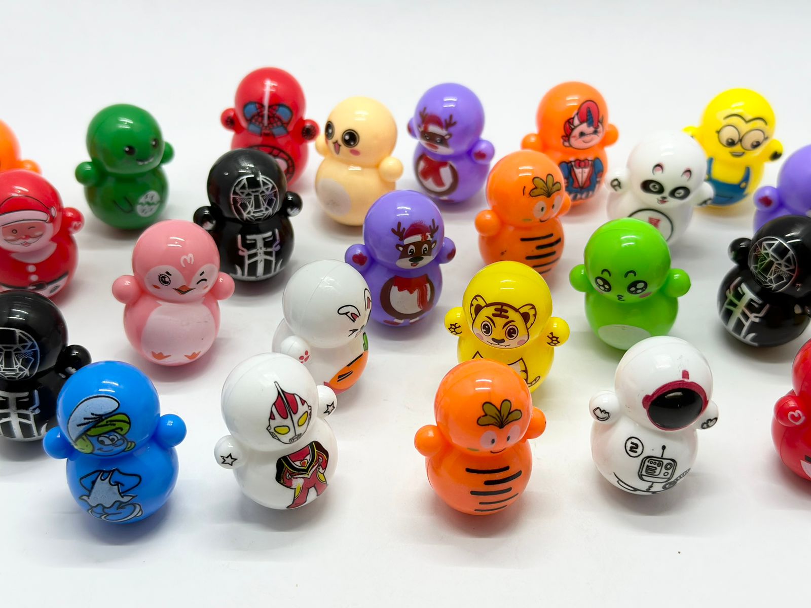 Funny Chunnu Munnu Mini Cartoon Figures – Wobbly Roly Poly Doll Set – Fun Play for Kids, No Battery, Safe & Durable Plastic, Cute & Adorable Designs, Lightweight & Easy to Carry, Best Gift for Boys & Girls, Fun Collectible Set, Multiple Vibrant Colors