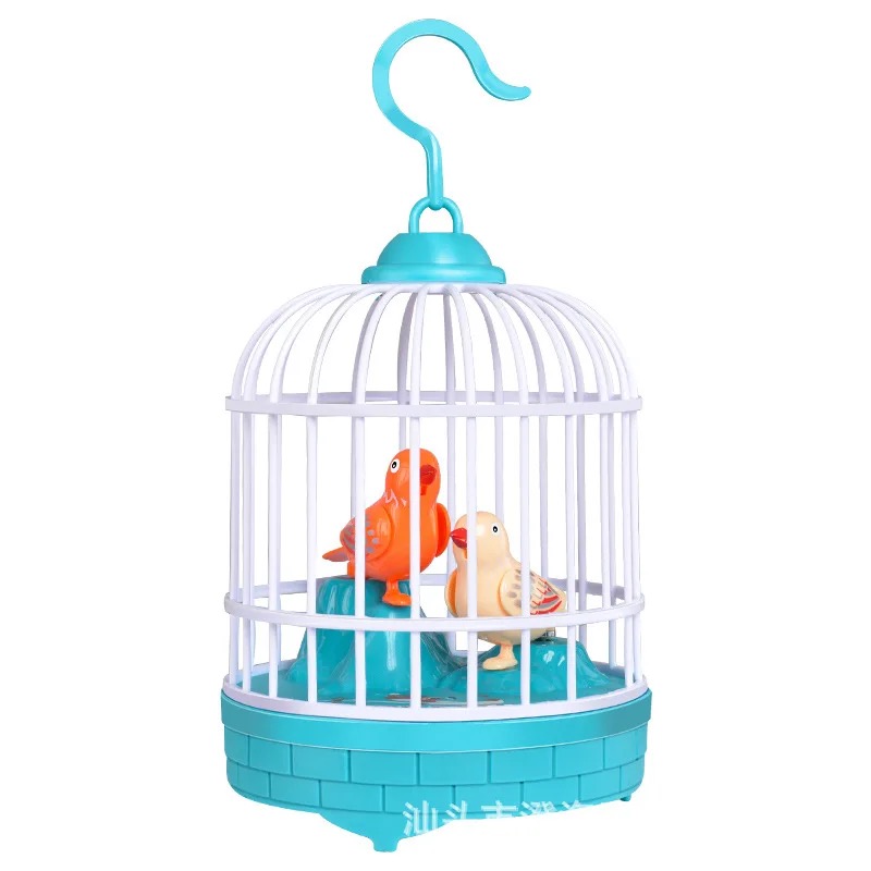 Mini Bird Cage Toy: Fun Electric Bird Toy with Lights, Chirps, and Movement – Perfect for Home Decoration and Birthday Gifts for Kids, Ideal for Mini Birds Cage and Parrots Toys