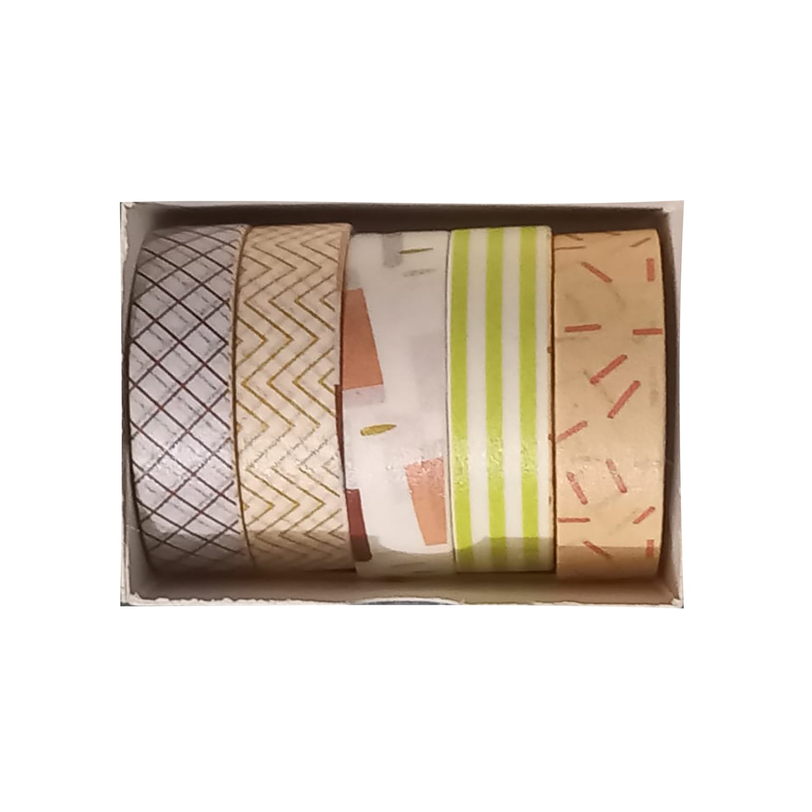 5 Rolls/Set Macaron Based Solid Color Washi Tapes Decorative Masking