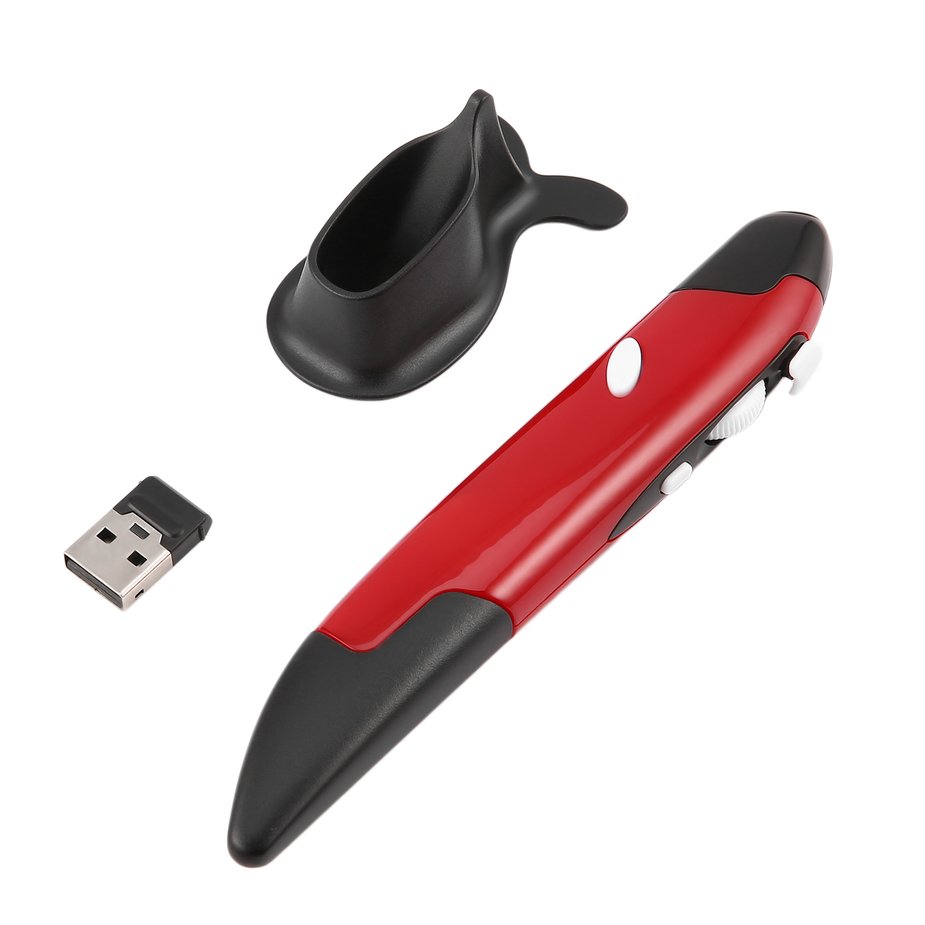 Optical Pen Computer Mini 2.4GHz Wireless Optical Pen Mouse Adjustable 500/1000DPI for ...