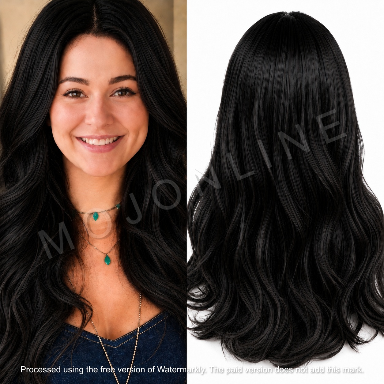 Natural Black Color Women Hair Wig Full head healthy look
