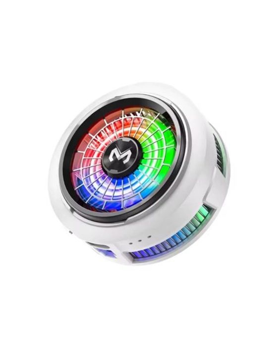 MEMO CX20 Magnetic Mobile Phone Cooler – Universal Gaming Fan Radiator Heat Sink with RGB Light for PUBG, Free Fire & CodM