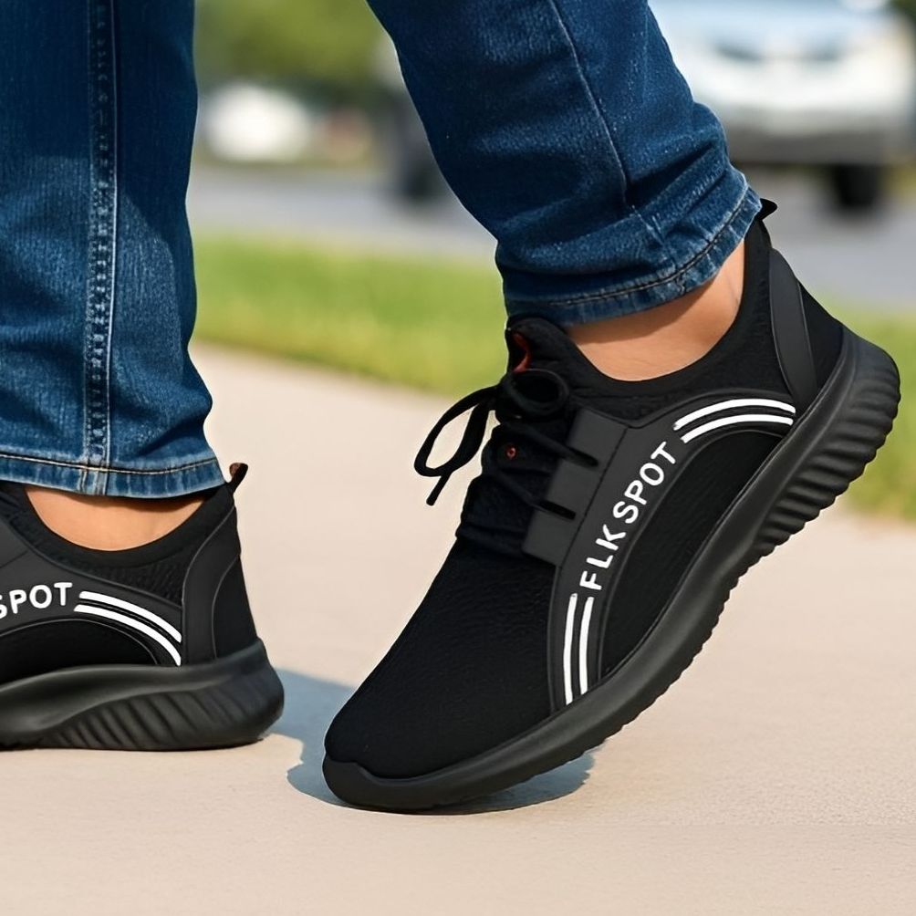 FLK BOSS Mens Excercise Running Sneakers Casual shoes Fashion Breathable Fast shoes Training sneakers for Men Tennis Trending sneakers for walking gym