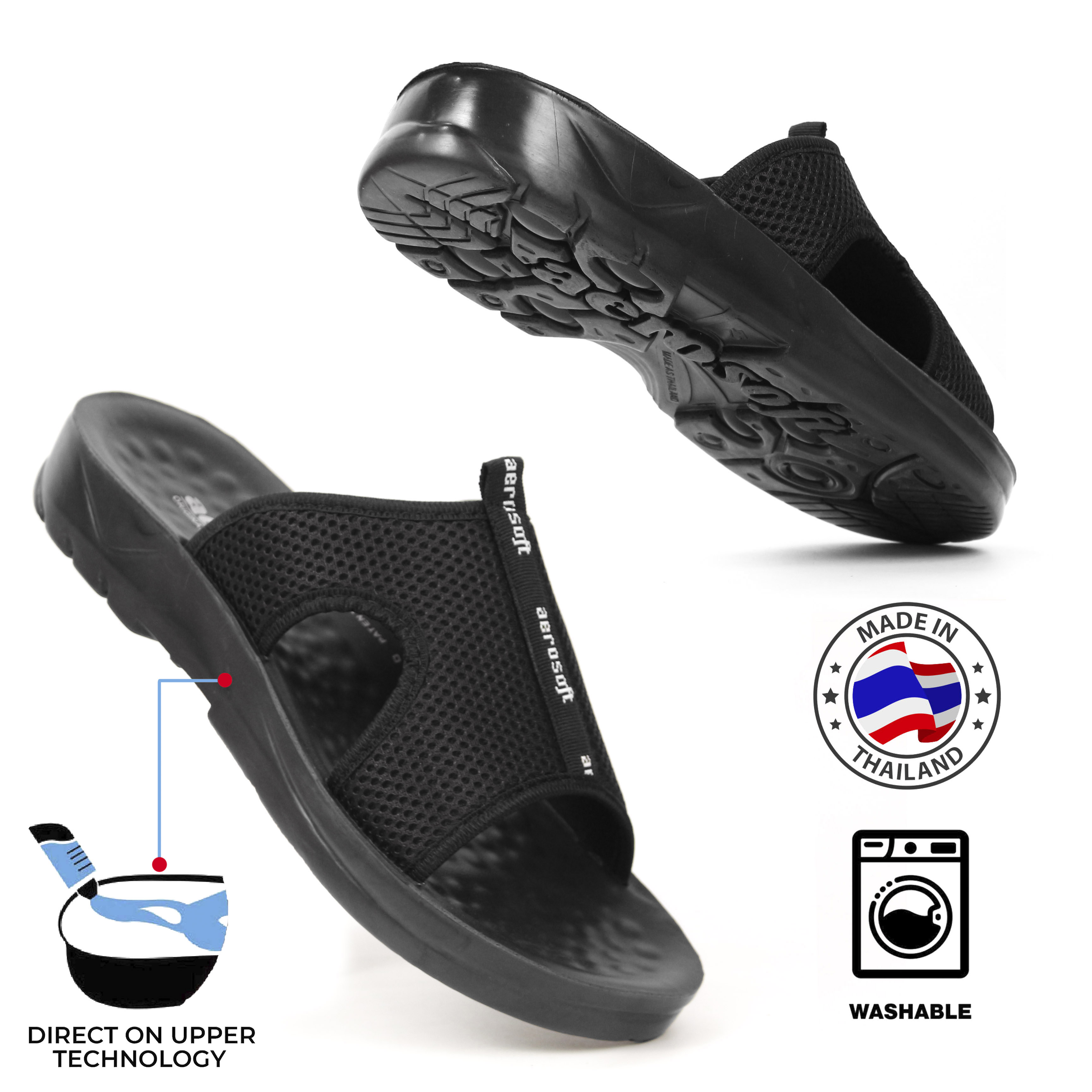 Aerosoft MA5103 - Medicated Slippers For Men By Aerosoft | Thailand Made Chappal