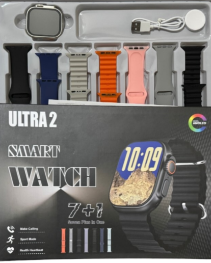 Ultra 2 Smart Watch 7 Straps Edition | Bluetooth Call Fitness & Health Tracker