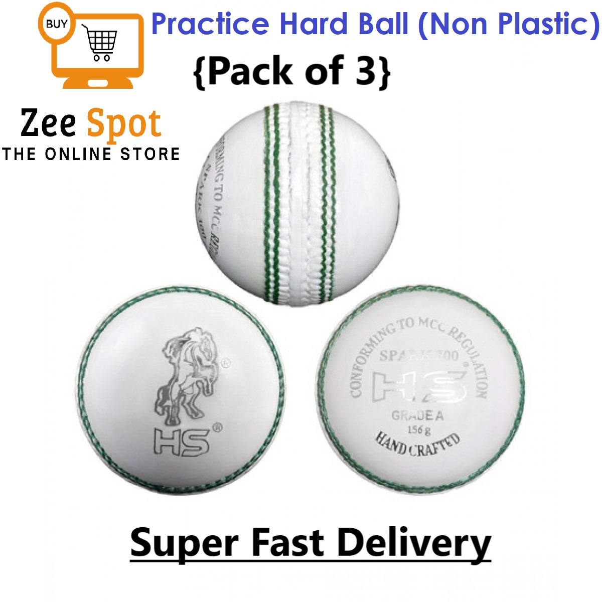 Practice Hard Ball for Cricket Lovers to Play indoor, out door and Roof Top (Non Plastic)