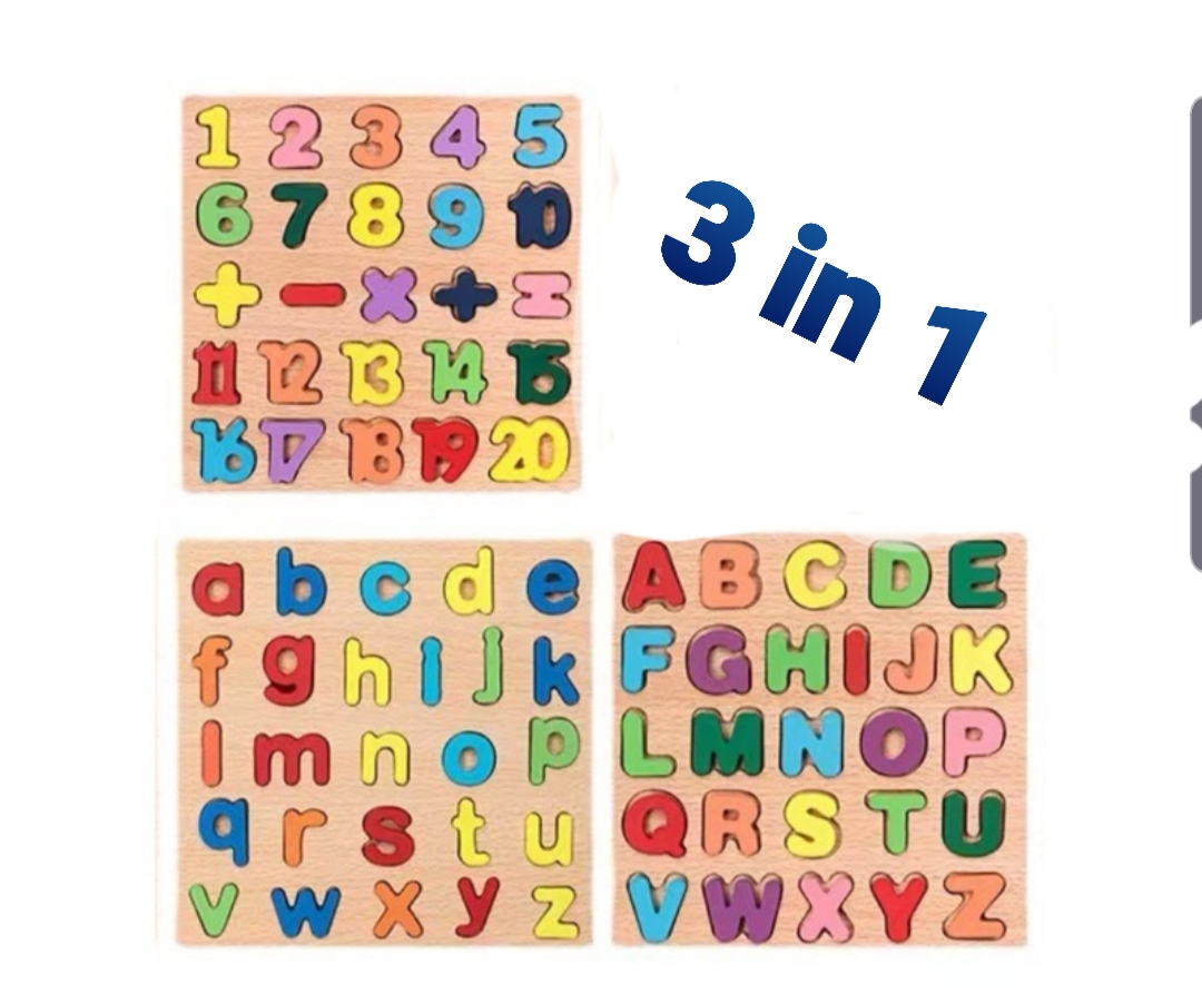Wooden English Letters - English Counting Alphabets - Baby Learning - Kids Learning Toys