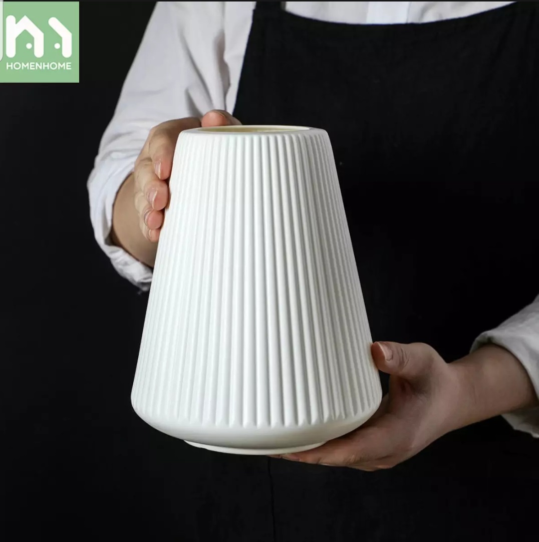 Modern luxury vases for home decor flower vase decorative Collect White