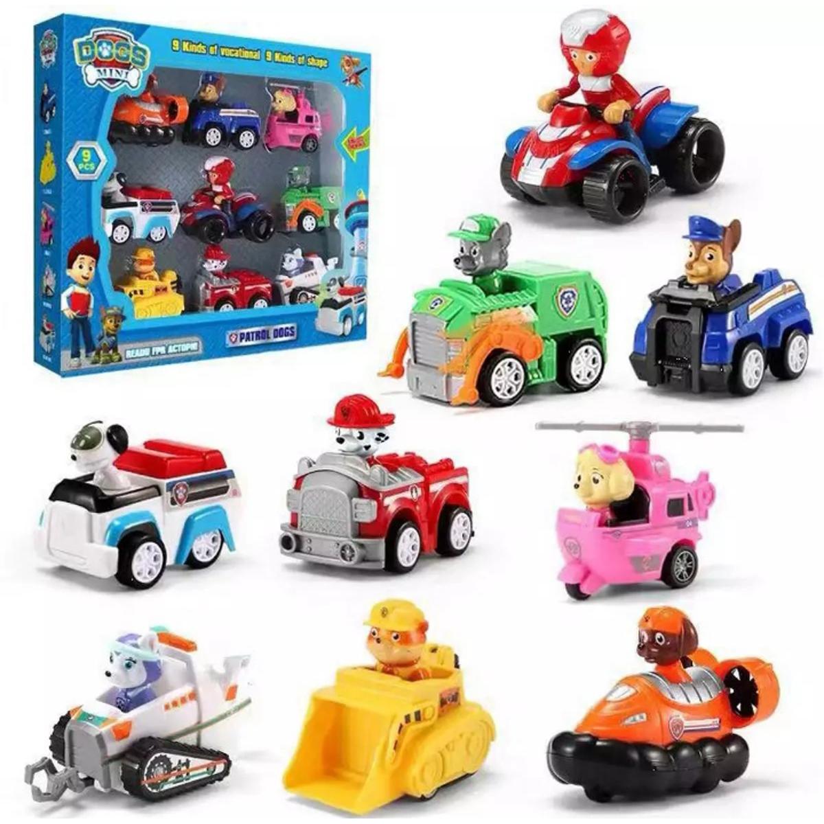 Paw patrol Cartoon Cars Set 6 pieces (Box packed)
