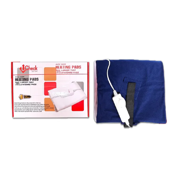 Ucheck King Size Heating Pads Comfort Heat Pad with Cosy Fleece Finish  Stomach, back and neck warmer for pain relief and relaxation Washable  Automatic switch-off