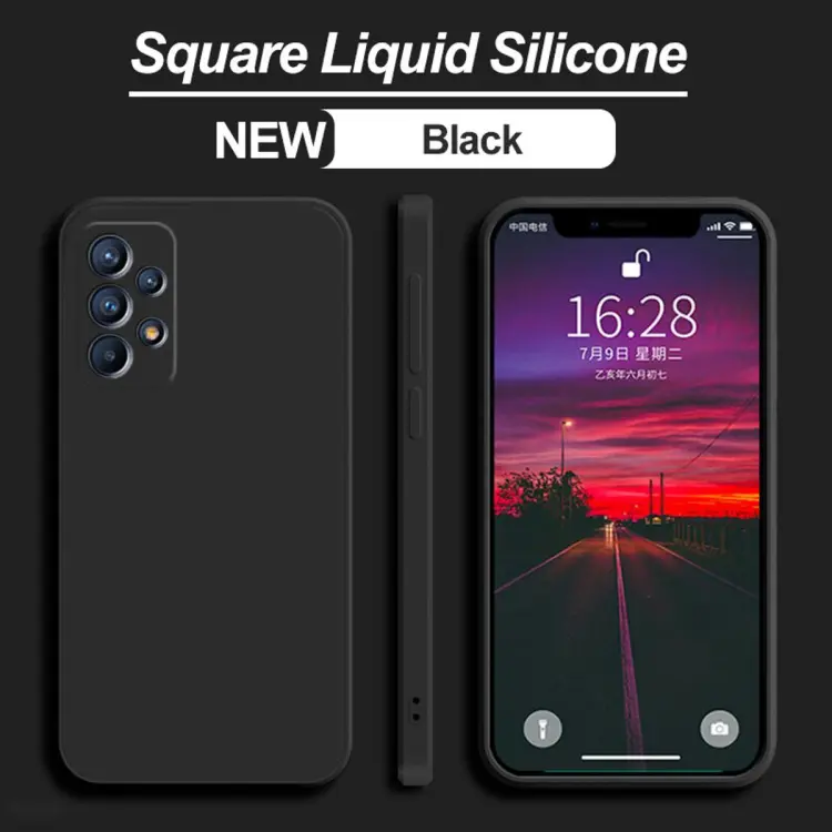 New Square Liquid Silicone Case For Galaxy A52 S 5G Funda For Samsung A52s  5g A32