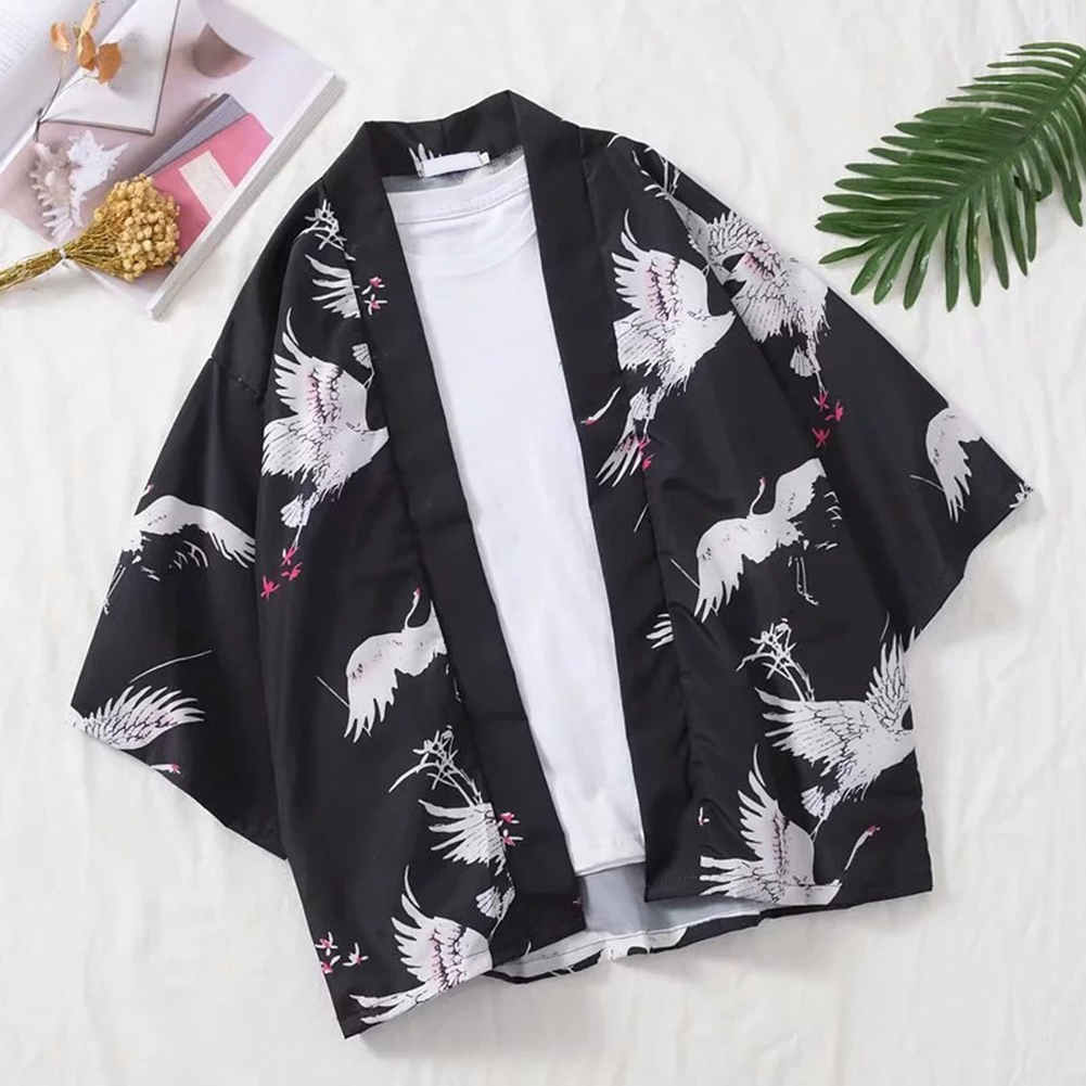 Long kimono cardigan mens best sale