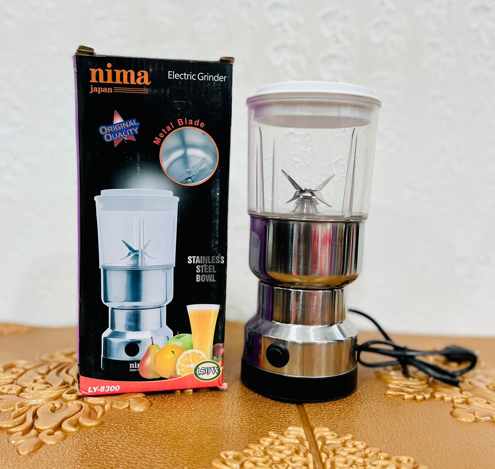 Nima 2 in 1 Electric Spice Grinder and Juicer - Silver