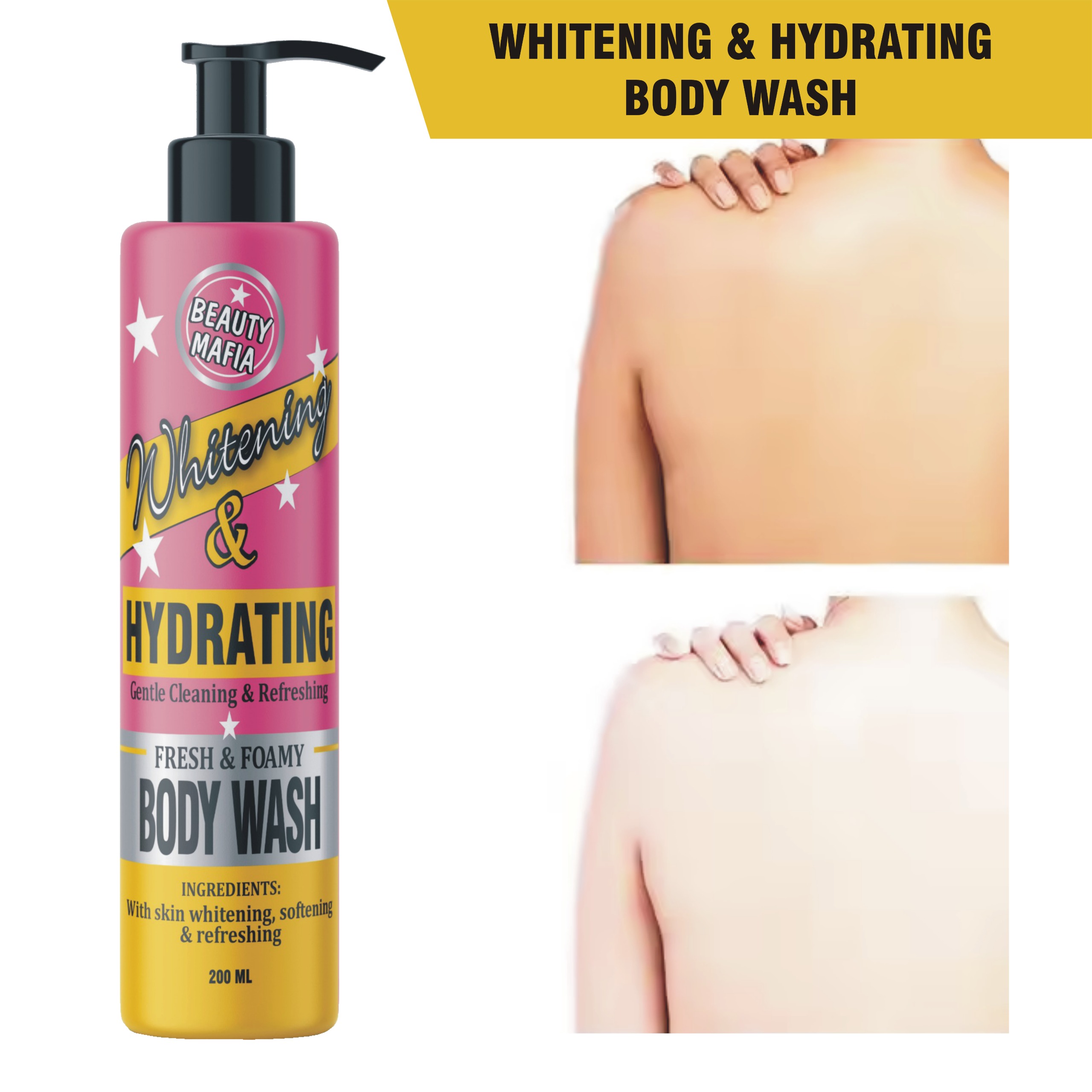 Beauty Mafia Whitening & Hydrating Body Wash 200ml