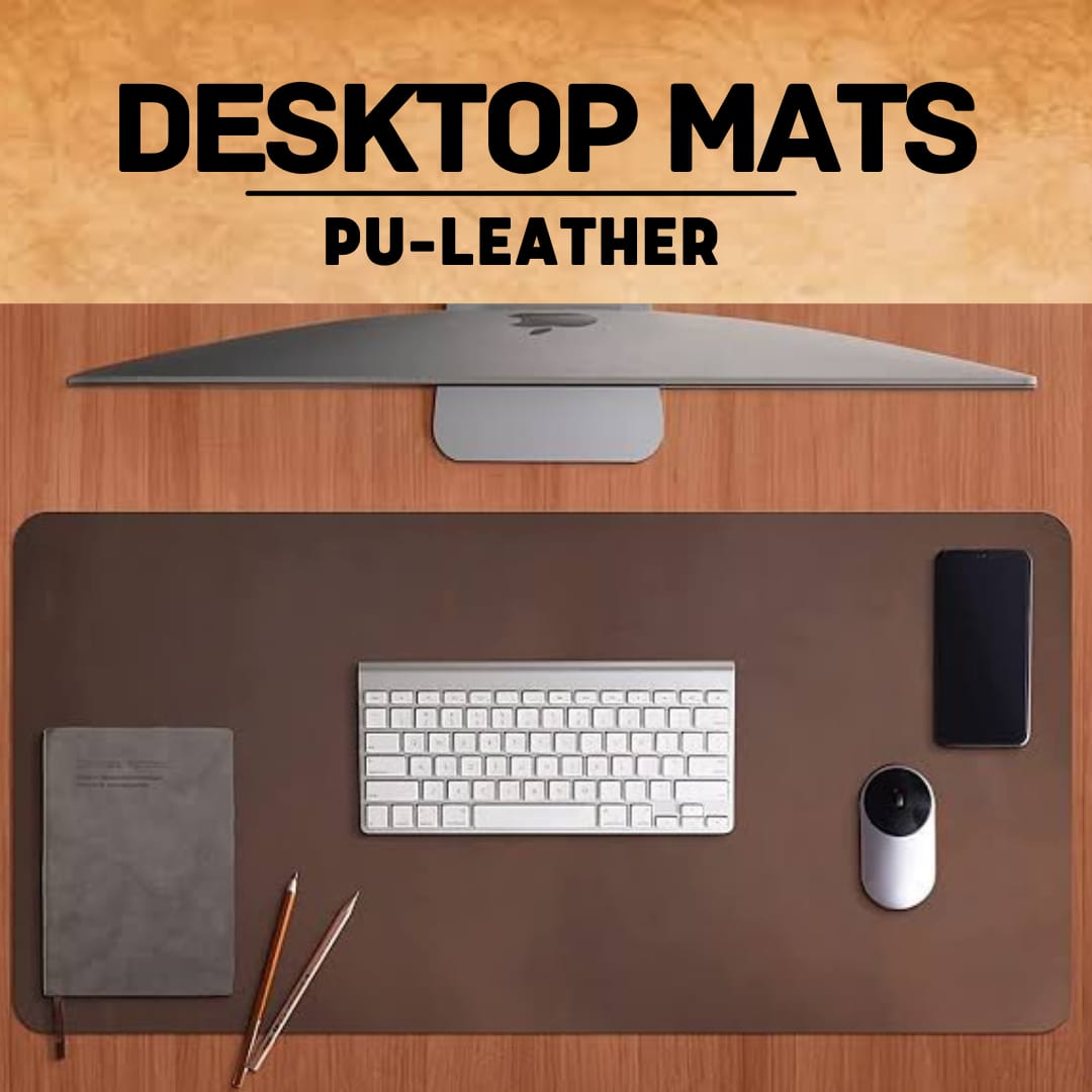 Laptop Matt 12x27 inches Large Mouse pad | Desk Matt, Computer Table Protector Matt | Multi use Synthetic Leather Matt| Large Mousepad