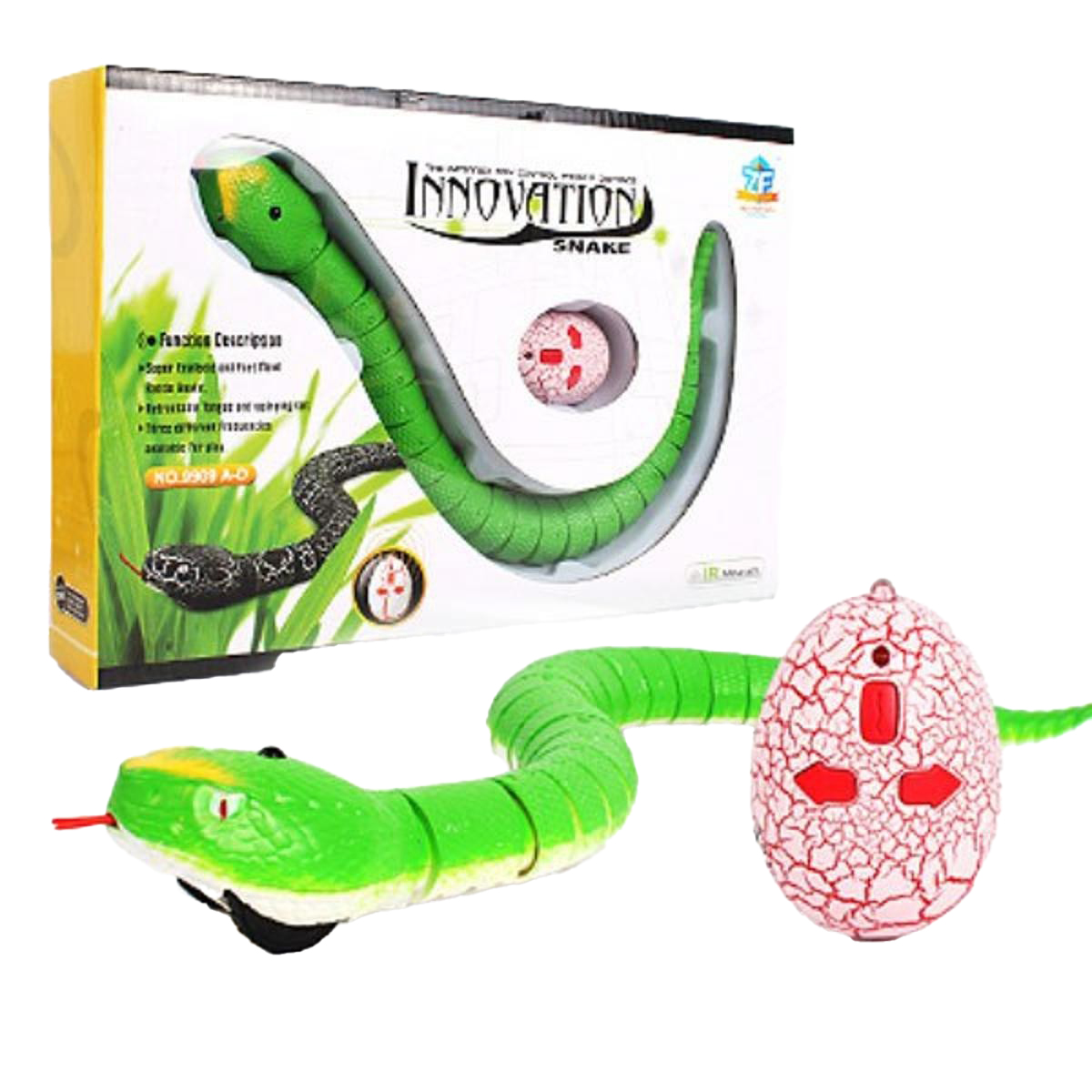 Remote Control Snake Infrared RC Animal Toys Rattlesnake With USB Cable Funny Trick Terrify Toys For Kids