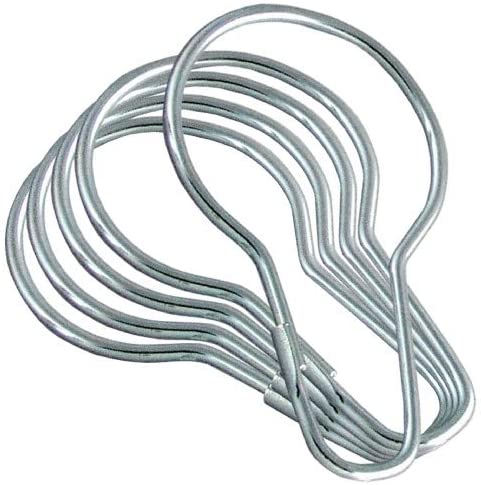 24 Pieces - Silver Metal Shower Curtain Style Hanging Clip Chain Hooks for Sorting & Organizing, Window Arts & Crafts Display, DIY Key Shower Rings Hangers