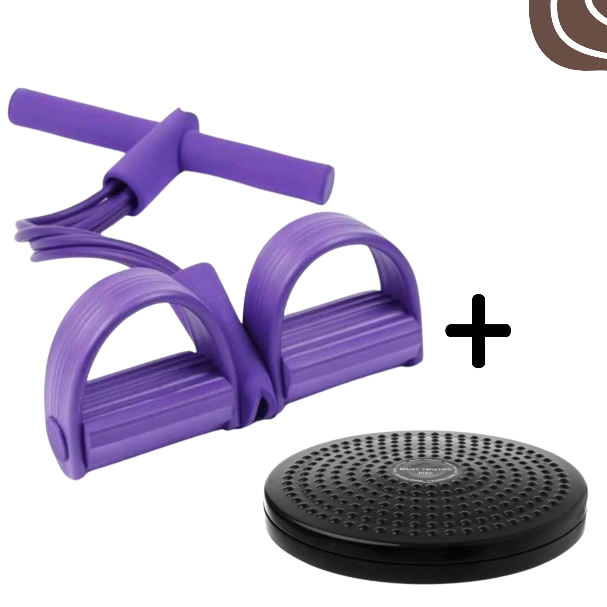 COMBO OFFER FOR A RUBBER TUMMY TRIMMER AND EXERCISE TWISTER PLATE