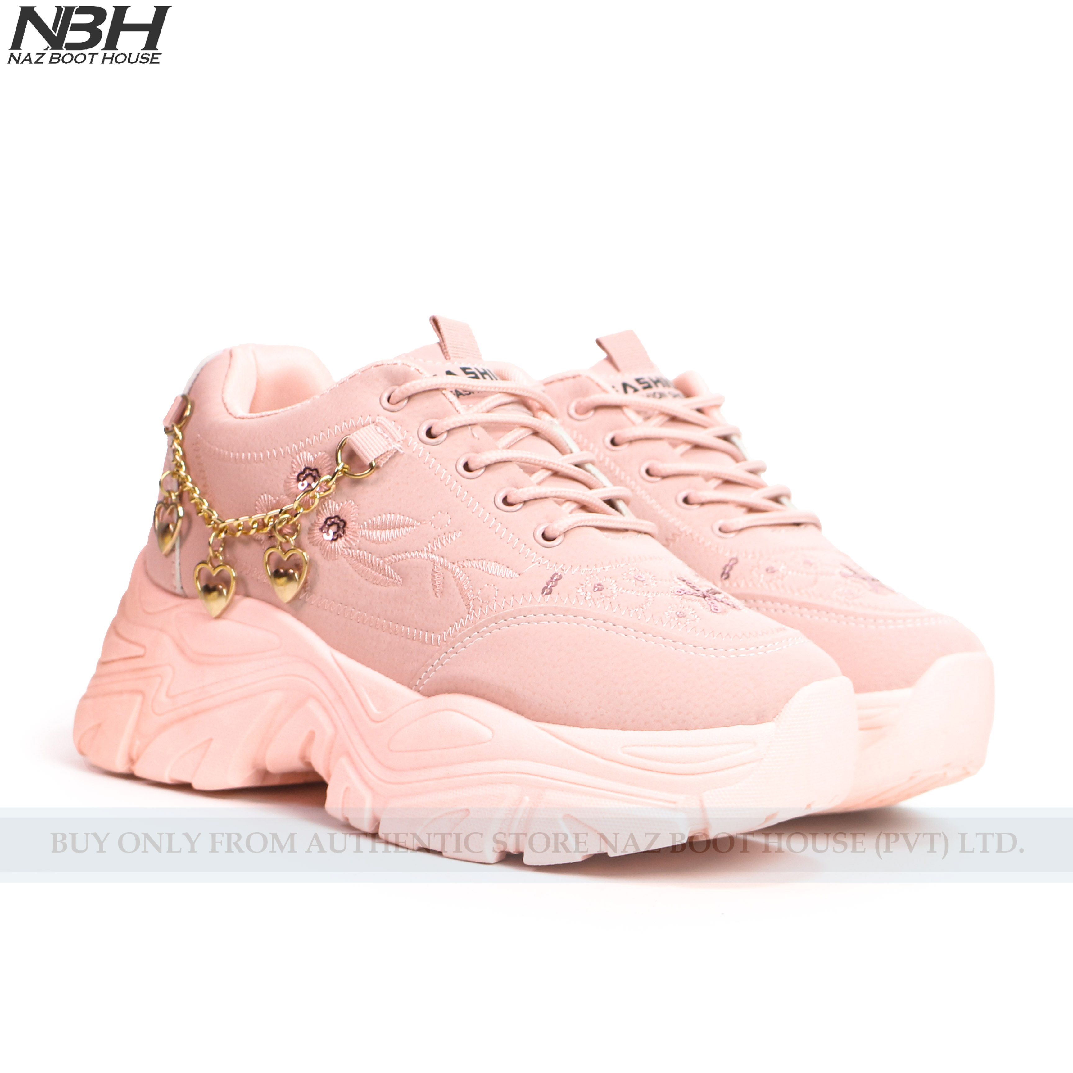 NBH Shoes For Girls - Stylish Thick Soul Sneakers For Girls - Ladies Shoes - Comfortable Lightweight Shoes For Women - Party Wear And Casual Joggers For Girls - Women's Shoes - Sneakers For Women - Best Gift For Girls