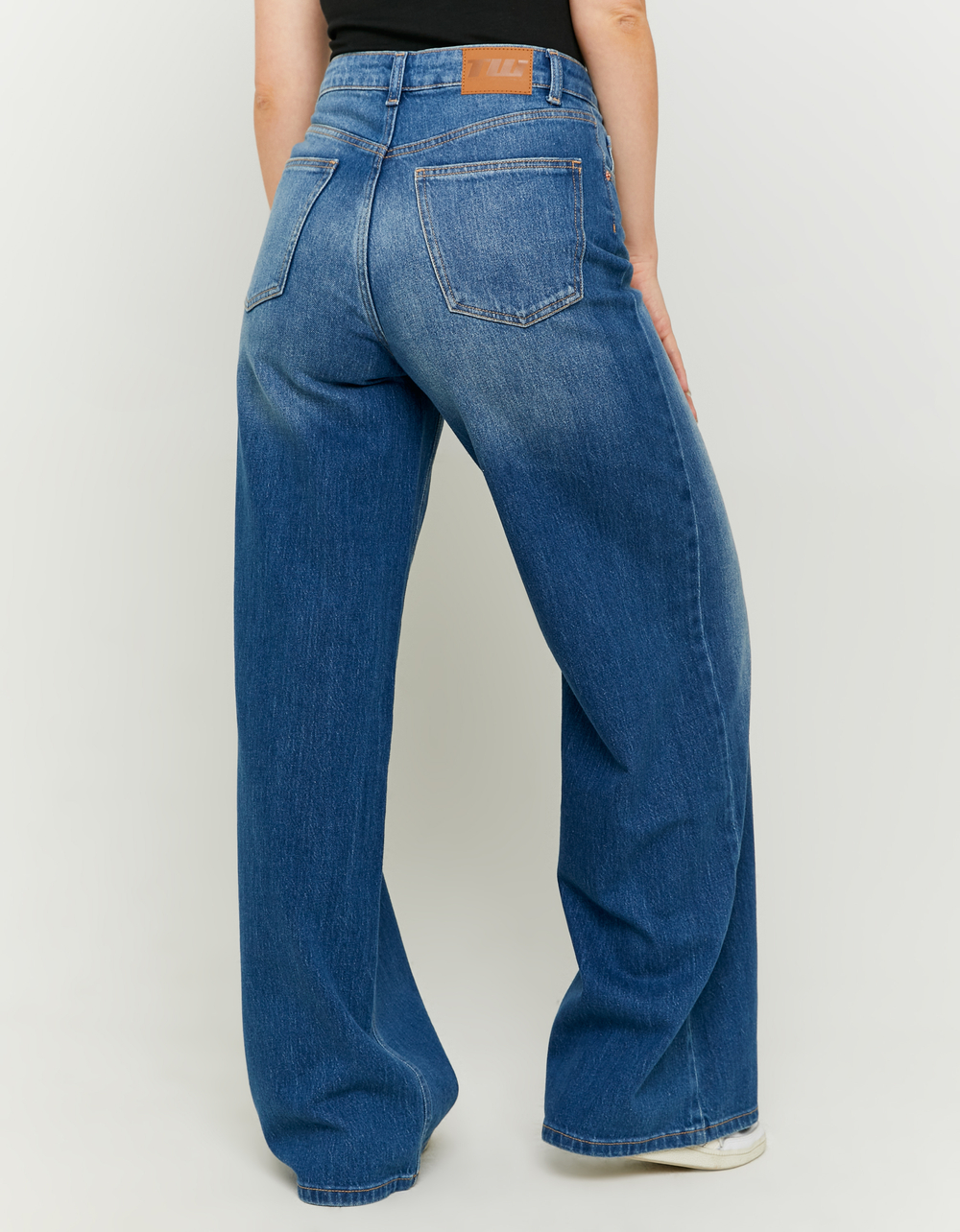ZARA Denim jeans Wide Leg  Baggy Style Straight Pants For Women