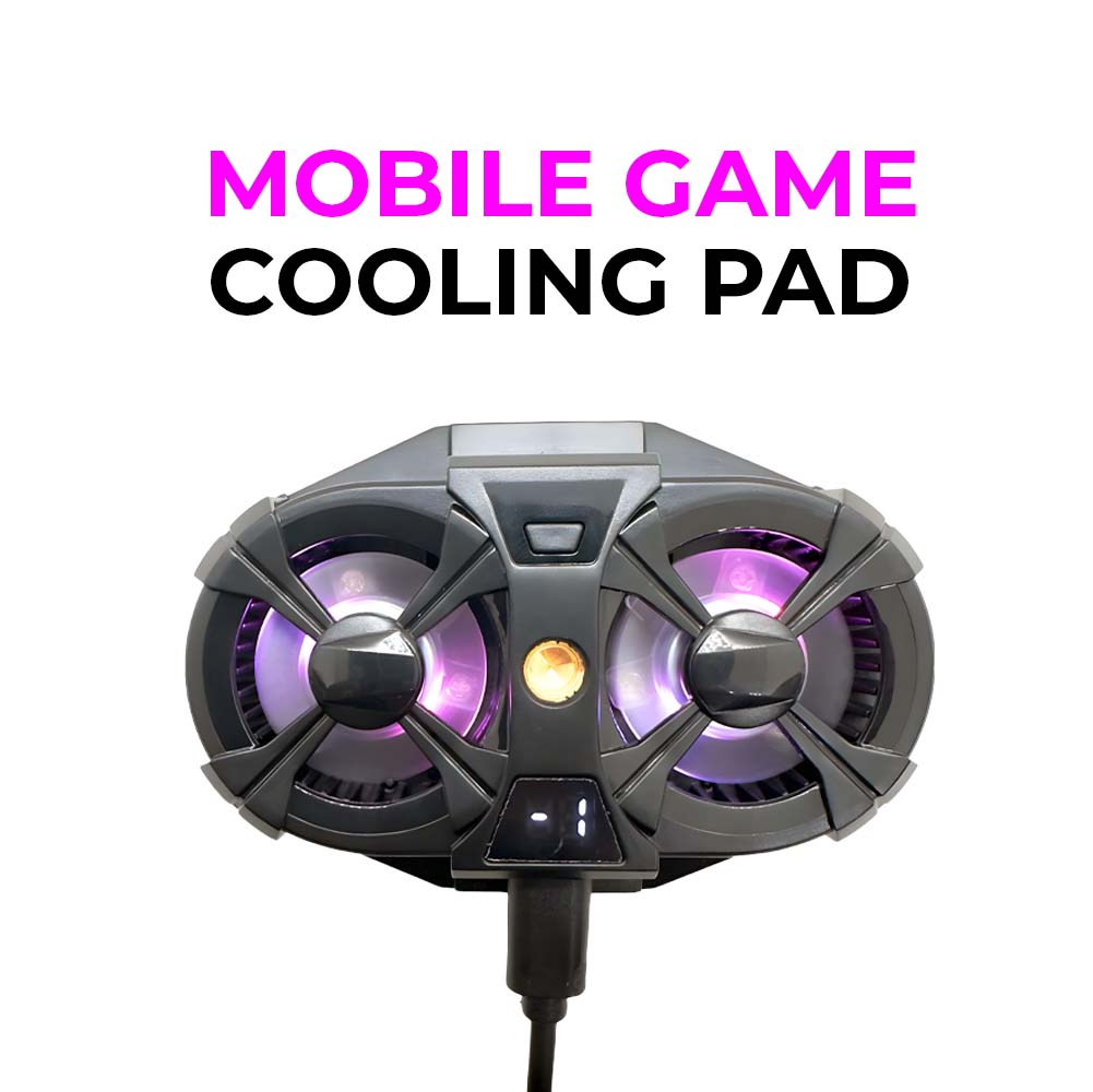 SL-07 Mobile Cooling Fan - Portable Gaming Fan for Smartphones, Adjustable, USB Powered, Silent, RGB Light, Heat Sink, Cold Wind, for PUBG, Free Fire, Gaming, Live Streaming, Smartphone, iPhone, Android - Compact, Durable, High-Quality Cooling Fan