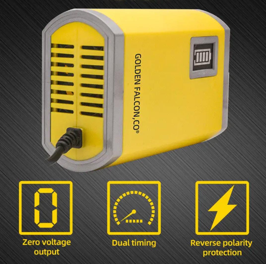 LEAPORIX SMART EZEE 12V 4Amp Battery Charger – Fast Charging with Overload Protection