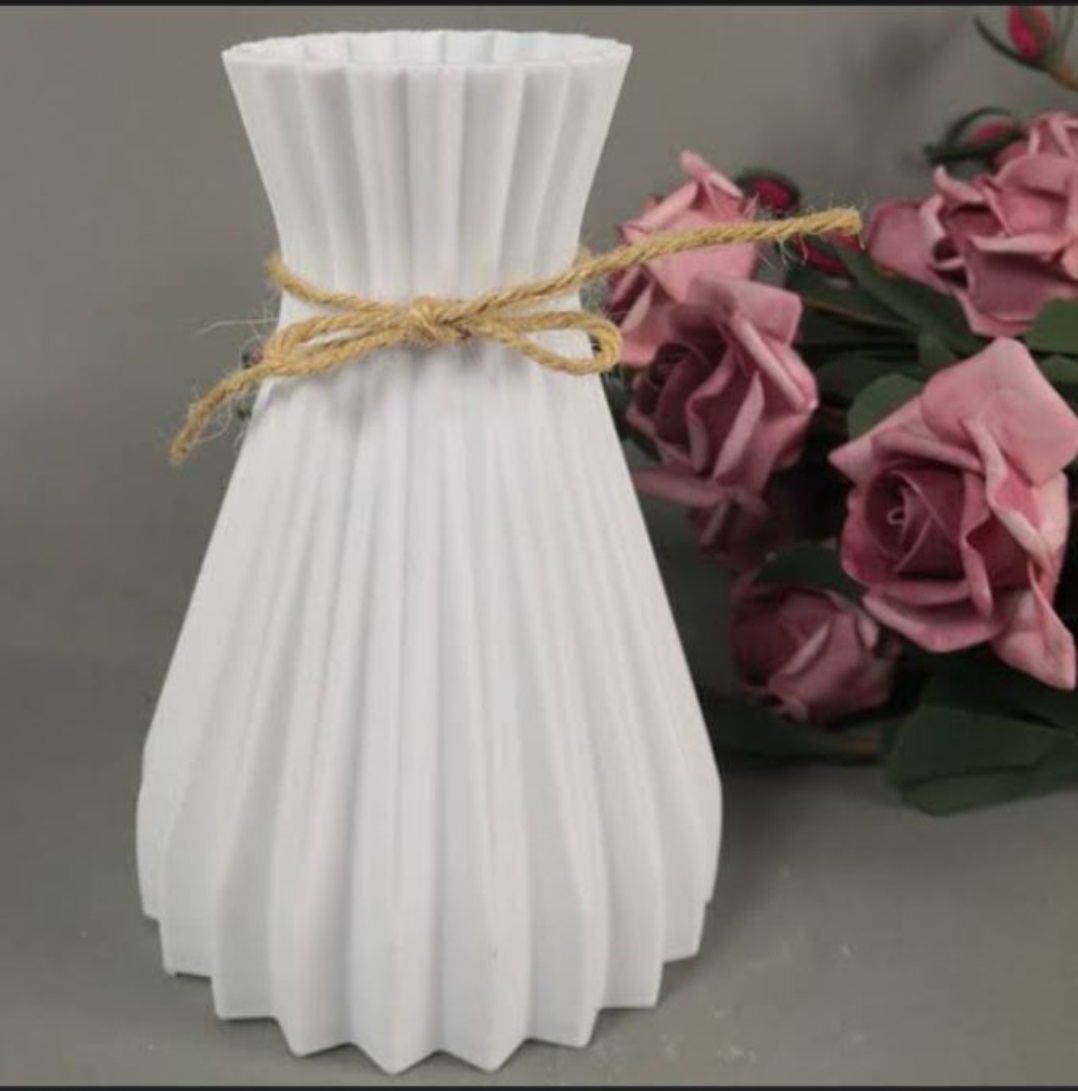 Flower Arrangement For Desk Drop Resistant Non-Glass Plastic Vase Washable Home Wedding Decor