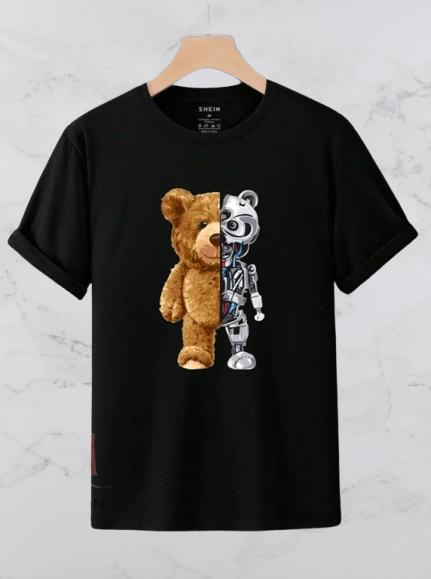 Summer Collection Robot Skull Printed New Stylish T-shirt For Men and Boys