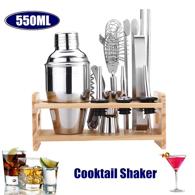 Generic 12pc En Acier Inoxydable Cocktail Shaker Mixeur Boisson Barman