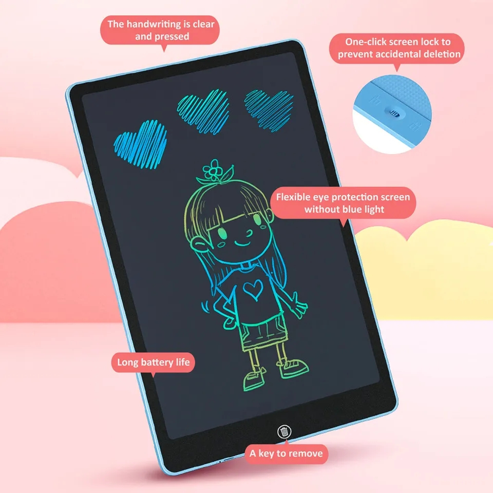 Best Selling LCD Writing Tablet For Kids 6.5 Inch- LCD Writing Tablet With Pen- 6.5 Inch Writing Lcd Tablet For Kids & Adults- Erasable Digital Drawing Pad- Best Gift For Children Educational Learning Toy- Multicolor Display Of 6.5 Inch LCD Drawing Pad