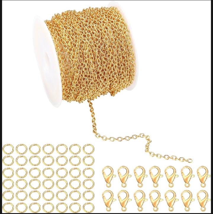 2mm Stainless Steel Chain - Extension Chain for Jewelry Making & Crafting