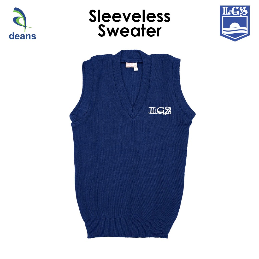 Premium Quality LGS Navy Blue Sleeveless Sweater by Deans | School Uniform Vest for Boys & Girls | Comfortable Warm & Durable V Neck Sweater for StudentsPremium Quality LGS Navy Blue Sleeveless Sweater by Deans—a perfect blend of style, warmth, and durabi