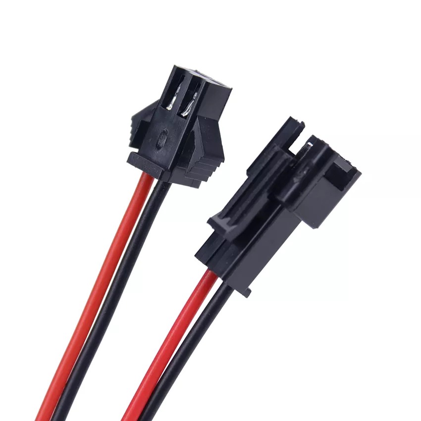 2 Pin Battery Connector Plug with Wire – 10 Pcs (5 Pairs) Male & Female JST Power Connector for DIY, RC Cars, LED, and Electronics Projects