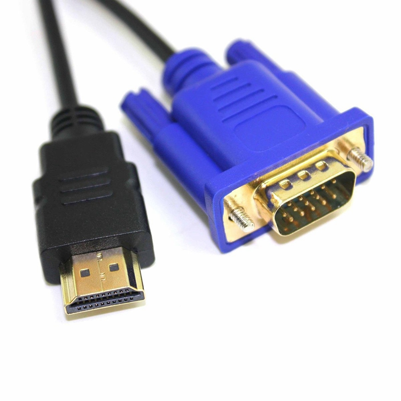 HDMI TO VGA 1.8M CABLE With Chip -  HDMI to VGA, Benfei Gold-Plated HDMI to VGA 1.8M Cable (Male to Male) for Computer, Desktop, Laptop, PC, Monitor, Projector, HDTV, Chromebook, Raspberry Pi, Roku, Xbox and More - Black | HDMI to VGA | HDMI TO VGA Cable