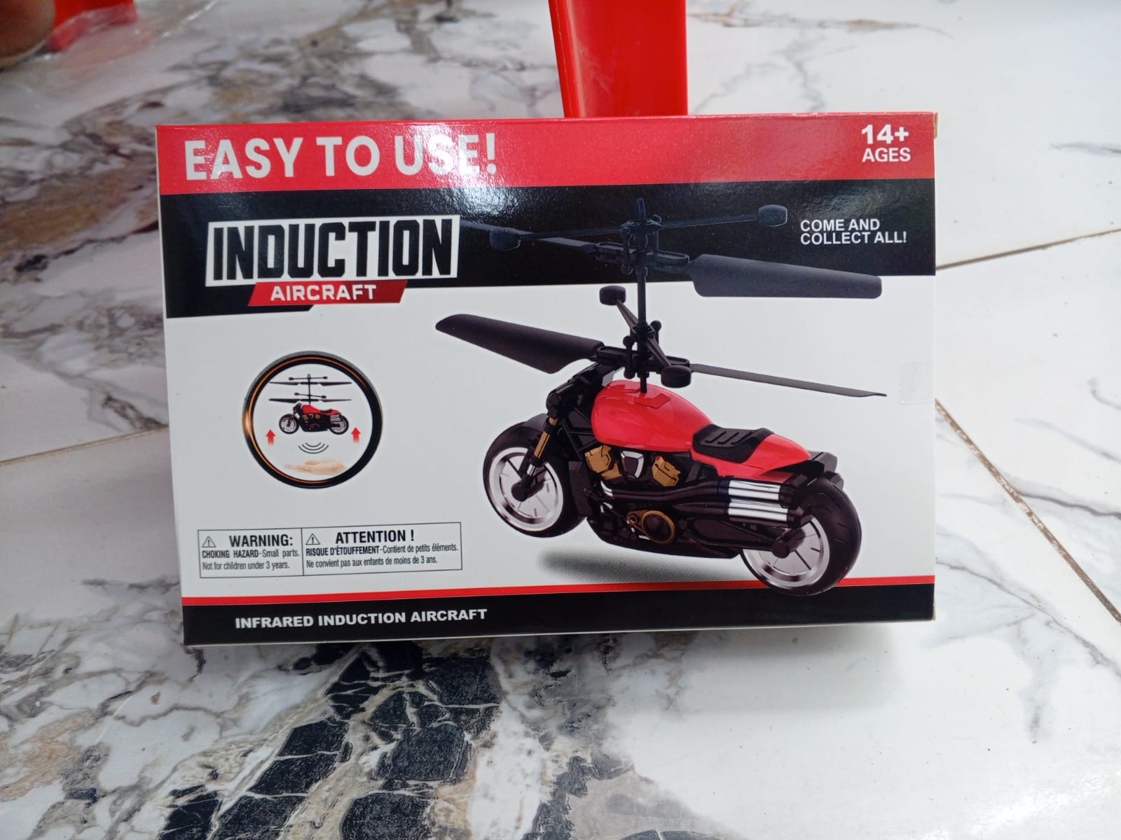 Smart Flying Motorcycle Toy with Hand Sensor | USB Rechargeable Hover Bike Toy with LED Lights | Infrared Flying Toy for Kids Boys & Girls