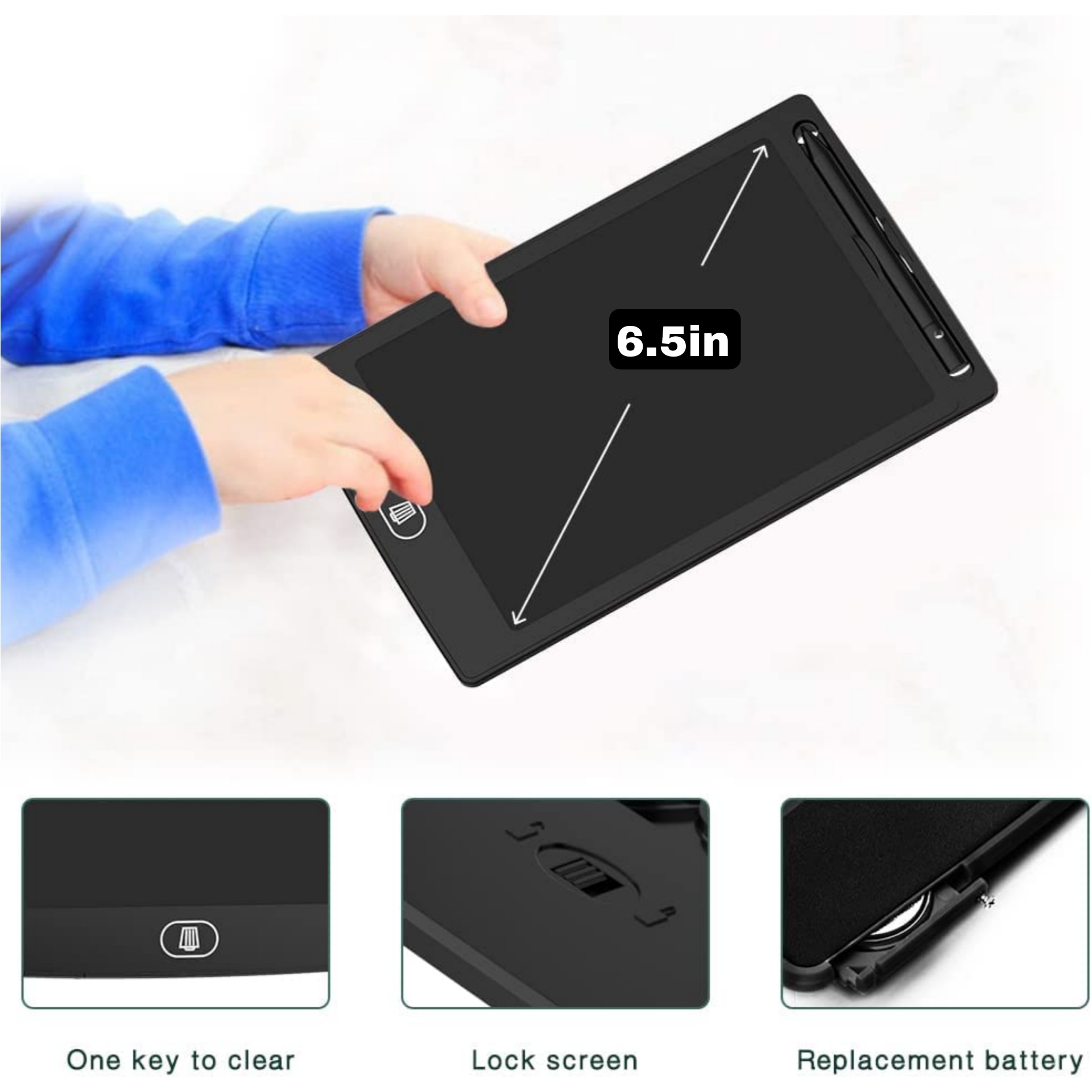 8" 10" 12" 16" One Color Display LCD Drawing Writing Tablet for