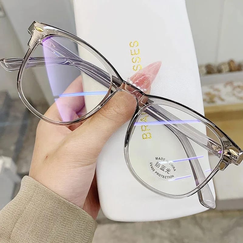 Original Transparent Square Frame Glasses for Men - Women Clear Lens Glasses Anti Blue Frame Spectacles For Men And Women random design random colour