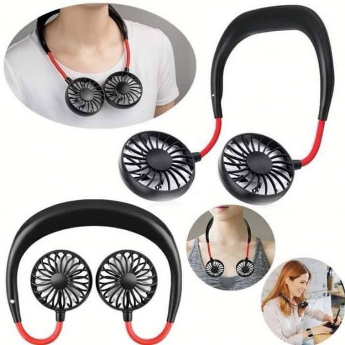 Wearable Shoulder Fan - Fans 3 Speed 