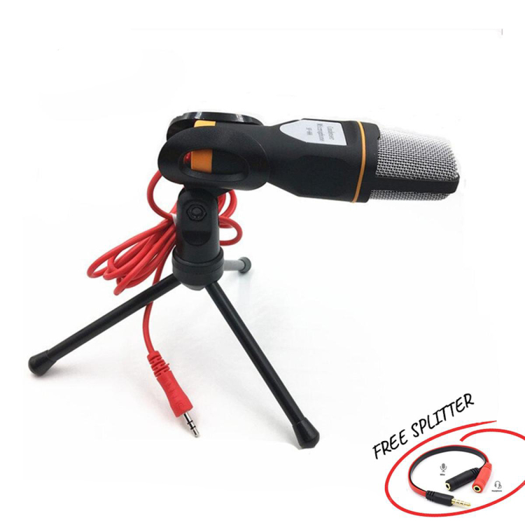 Yanmai Sf 666 Condenser Microphone 3.5mm Jack For Vlogging With Stand Holder For Sound Podcast