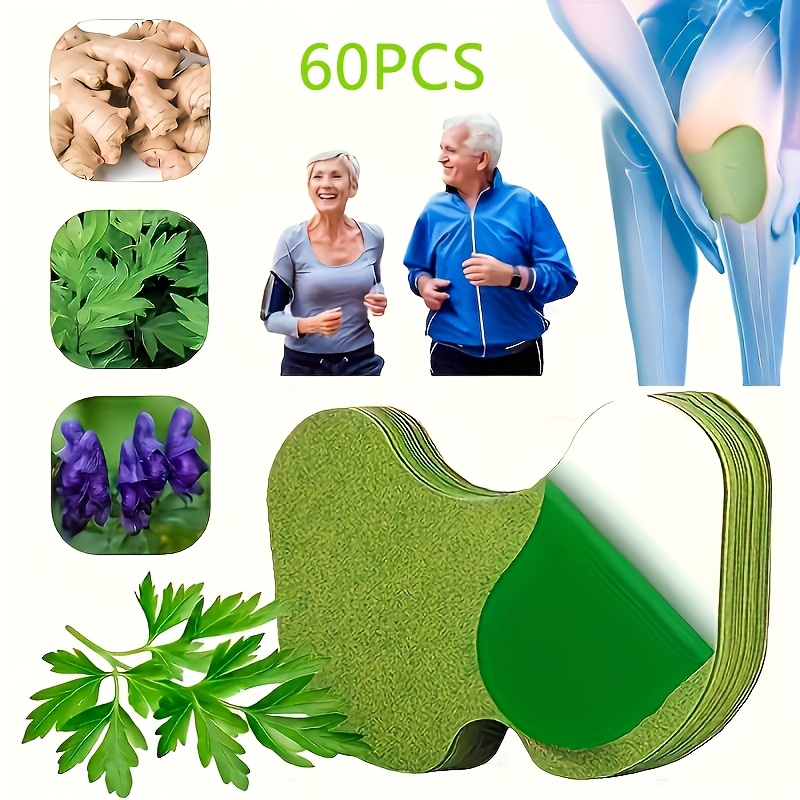 10 PCS Herbal Knee Pain Relief Patches – Extra Strength Pain Relief ...