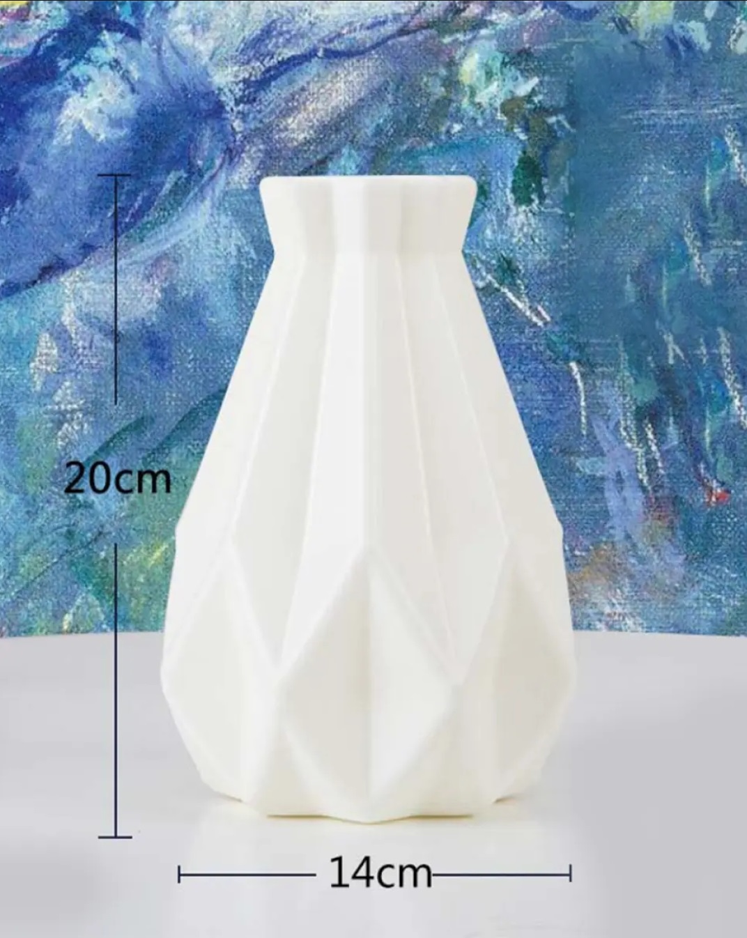 Plastic non breakable vases decoration