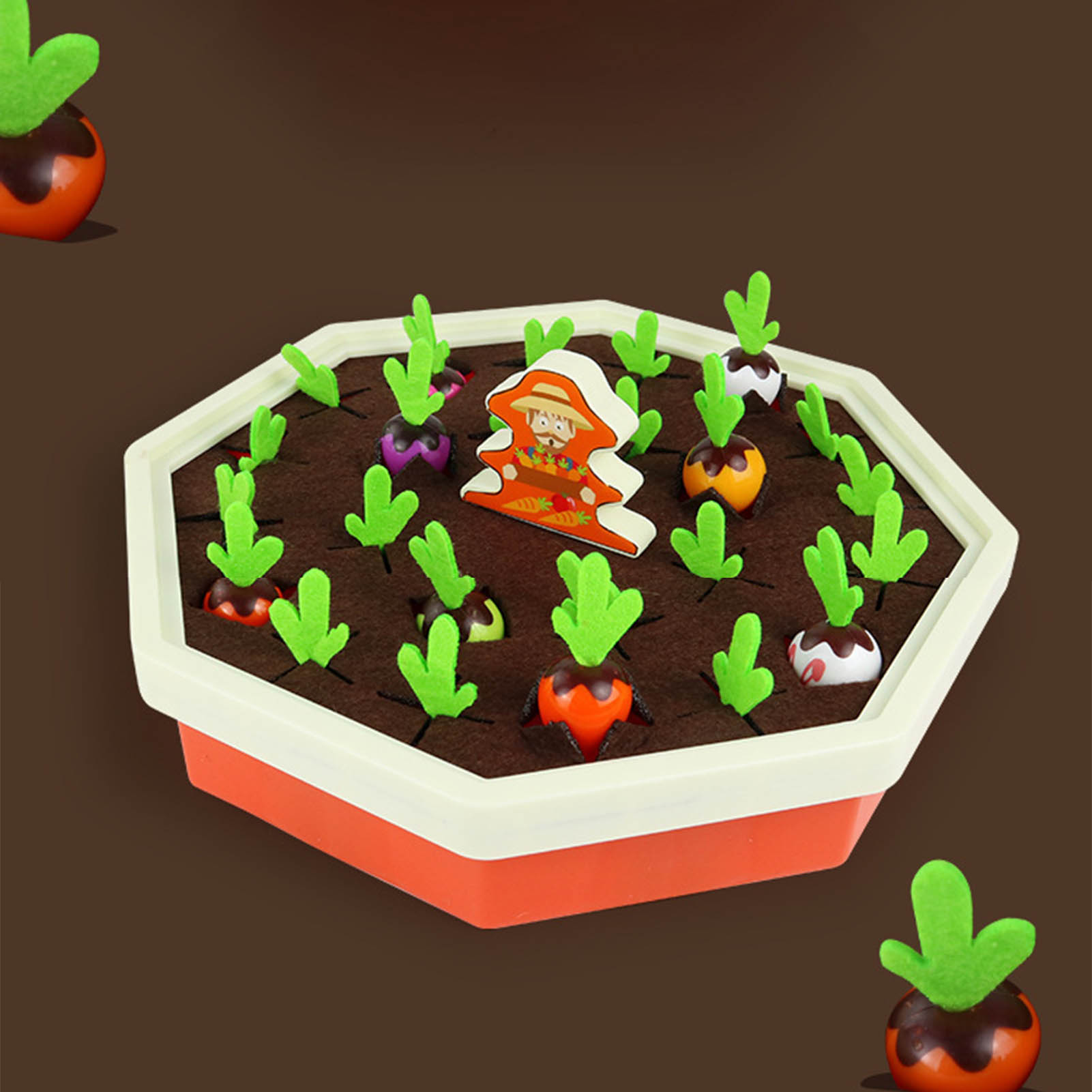 Loveseason Pull Radish Game Safe Boys Girls Early Learning Pull Radish Toy