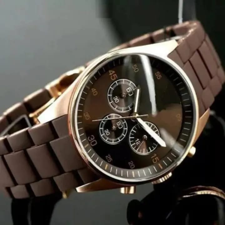 Premium Quality Rubber Chain Watch for Men Women| Trendy Mate Chain Watch-Luxury Design